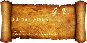 Göbel Viktor névjegykártya