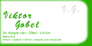 viktor gobel business card